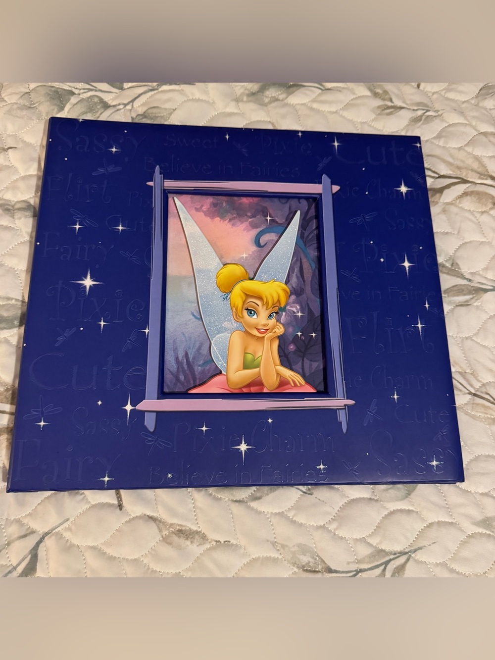 Vintage Sandylion Disney Tinker Bell Deluxe 12x12 Post Bound Scrapbook Album